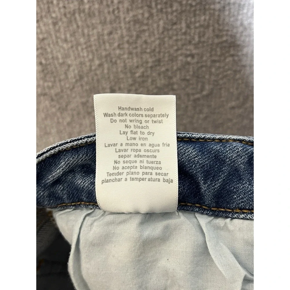 Judy Blue Relaxed Fit Jeans Juniors Size 9/29 Blue Distressed Mid Rise Stretch
